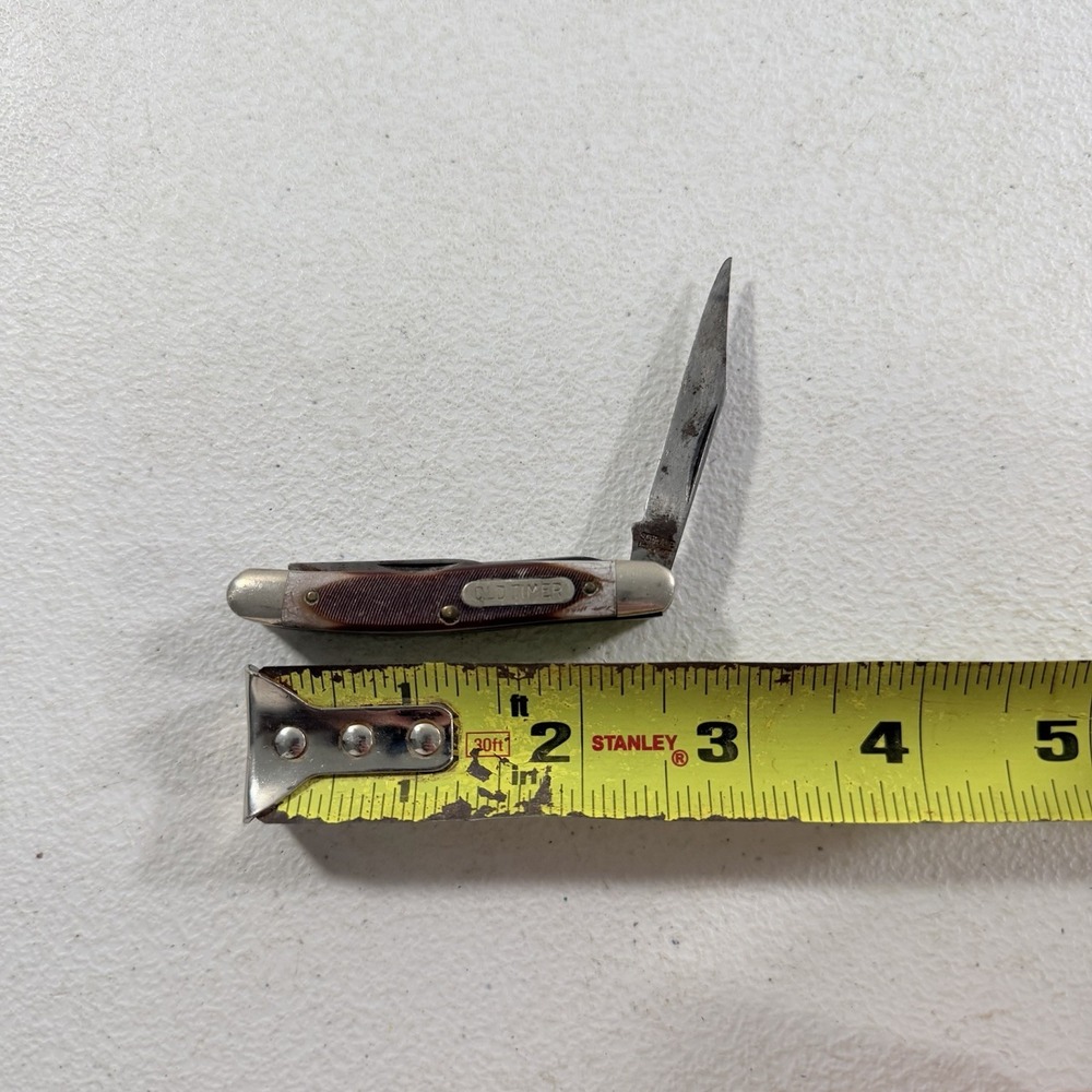 VTG Schrade Old Timer 106OT Stockman 2 Blade Knife USA Scissors Delrin Handles - Picture 11 of 11